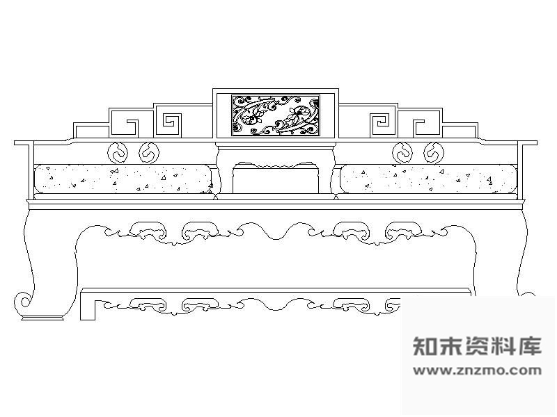 图块/节点中式家具021