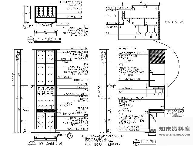 图块/节点桑拿区工作柜详图 柜类