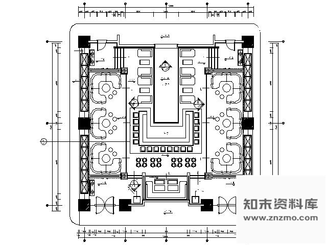 施工图广东五星级酒店夜总会大厅施工图