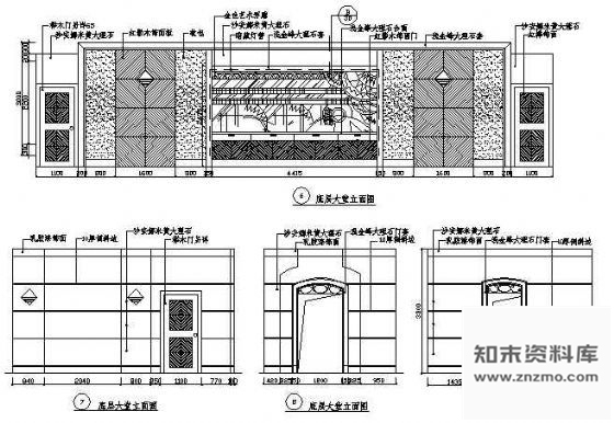 图块/节点大堂立面图2