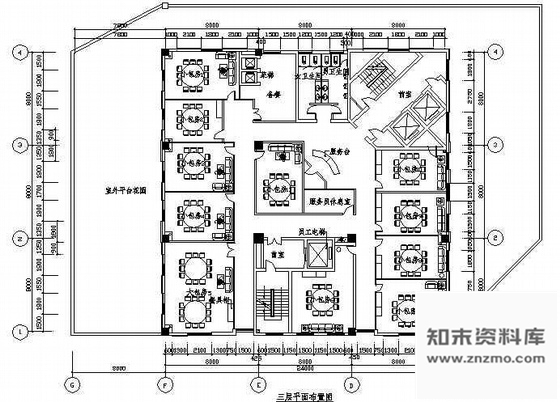 施工图宾馆餐厅装修图