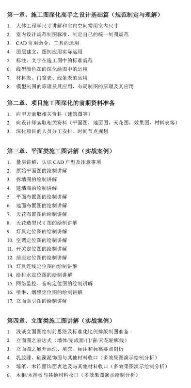 海龙室内设计CAD施工图规范与深化入门到精通设计研修班