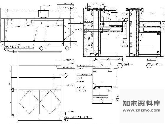 图块/节点包厢前厅柜台详图 柜类