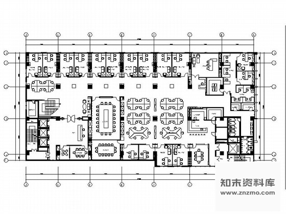 施工图上海现代简约农庄办公室装修设计CAD施工图含效果