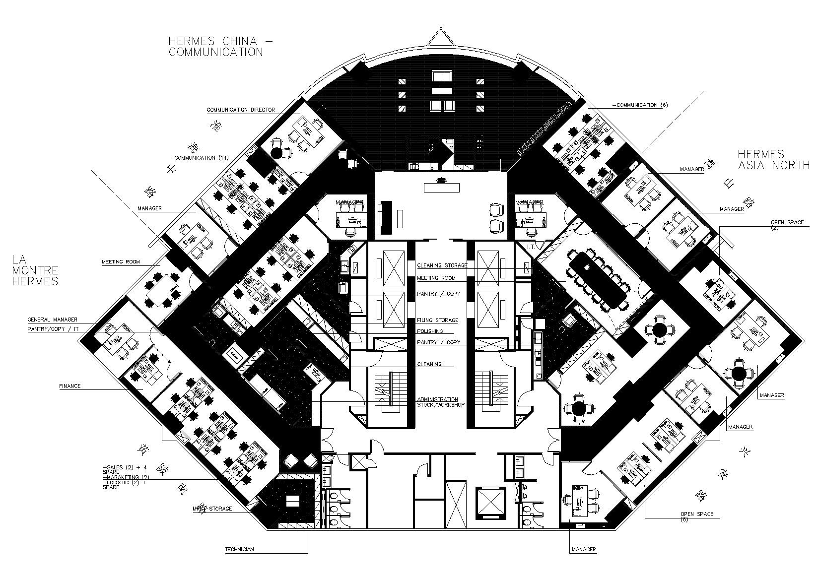 [上海]上海办公室丨效果图+施工图+PDF说明