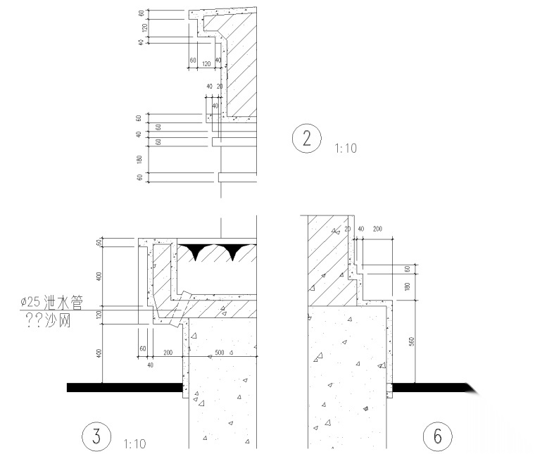 居住区景观 小区围墙CAD施工图