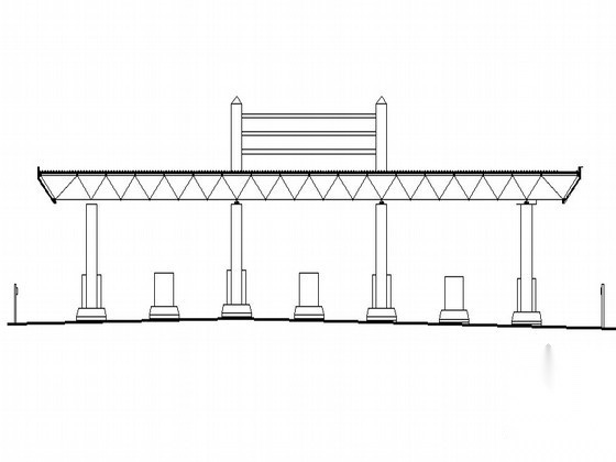 某高速收费站建筑初步设计施工图