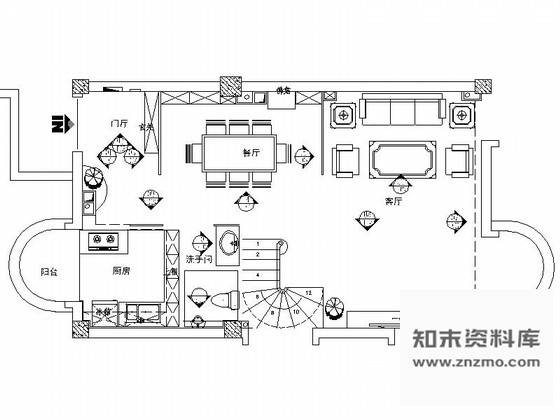 施工图厦门风景秀丽山庄简欧三层别墅室内装修施工图含效果