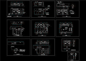服装专卖店设计装修图CAD图纸