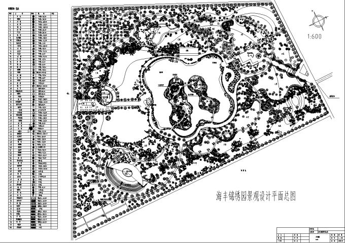 海丰某游园景观设计平面总图