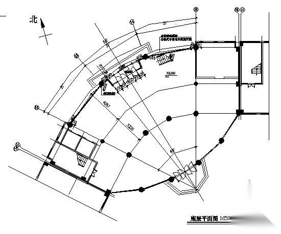 某车间办公楼玻璃幕墙结构施工图