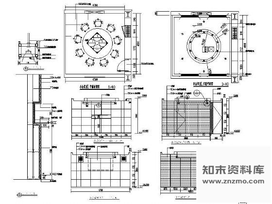 图块/节点小会议室装修详图