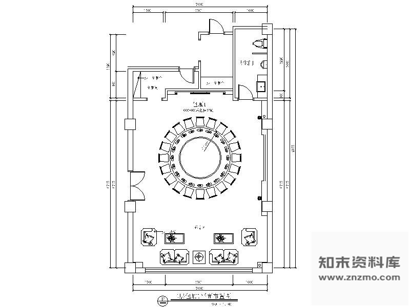 图块/节点酒楼包厢详图