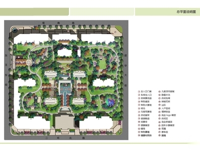 新亚洲风居住区景观_中冶德贤公馆景观方案