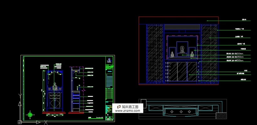 佛龛平立面 cad2007