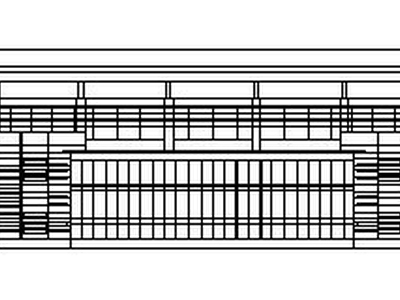 无锡惠山某学校规划区体育馆建筑结构方案图