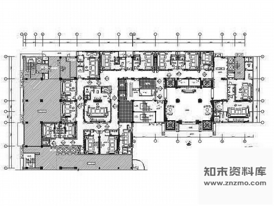 施工图奢华欧式风格国际商务娱乐会所施工图含效果