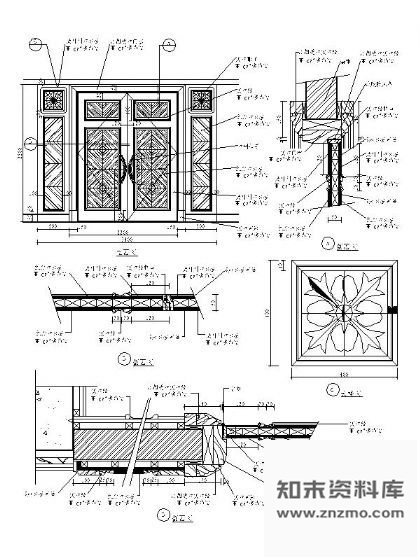 图块/节点经典门详图大样集锦 通用节点