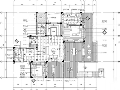 [浙江]内建筑-安吉绿城桃花源3居室别墅样板房施工图+...