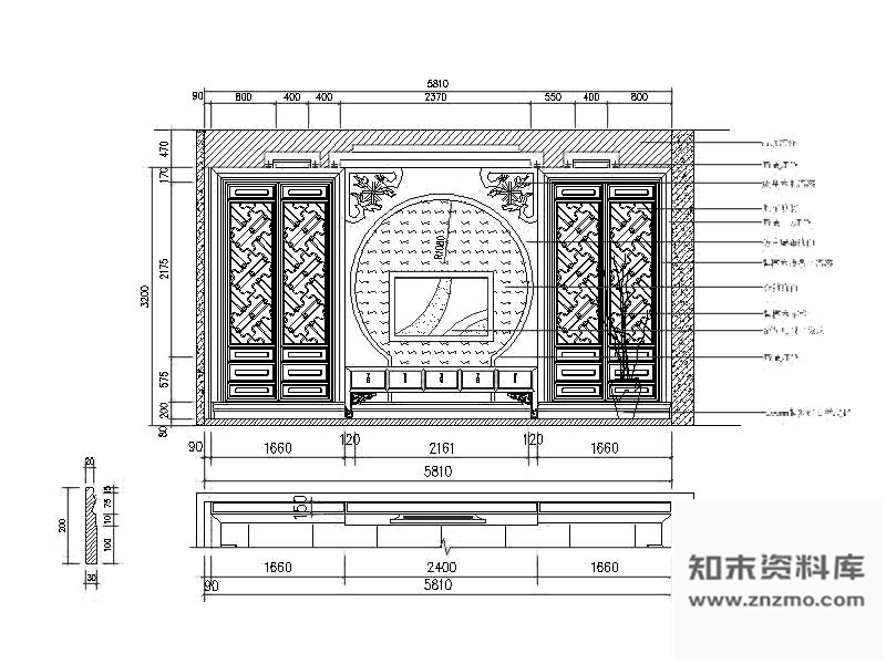 图块/节点客厅立面图