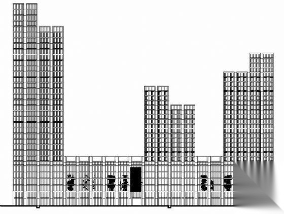 [宁波]某现代商业中心建筑设计施工图（含WORD说明及效果...