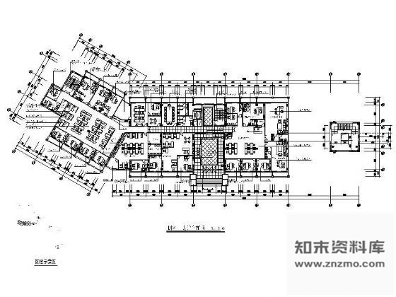 某酒店二层平面图