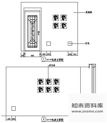 图块/节点KTV包房立面图1