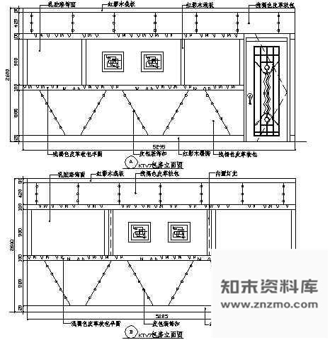 图块/节点KTV包房立面图2