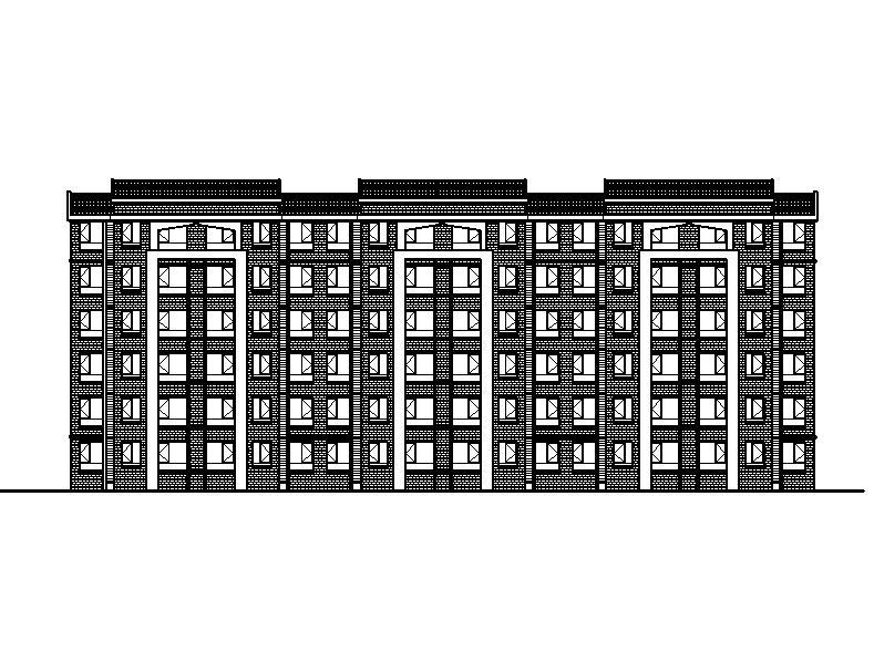 [宁夏]五层砖混结构安置房建筑施工图