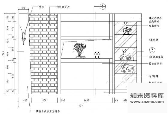 图块/节点餐厅立面图图块9