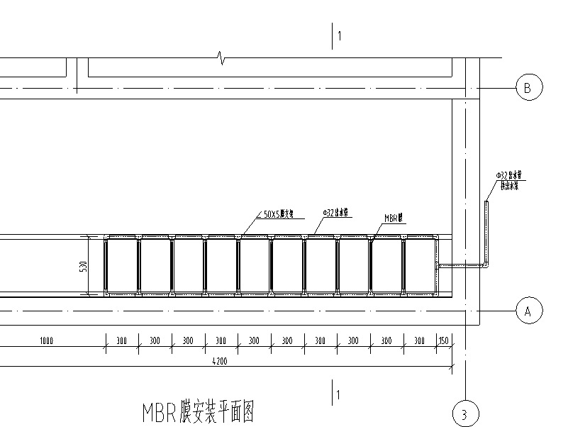 昆明某纤维板厂再生水回用处理站工艺图