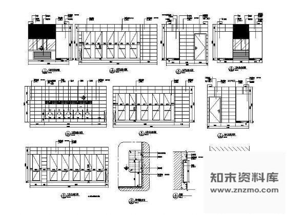 图块/节点公共卫生间立面详图