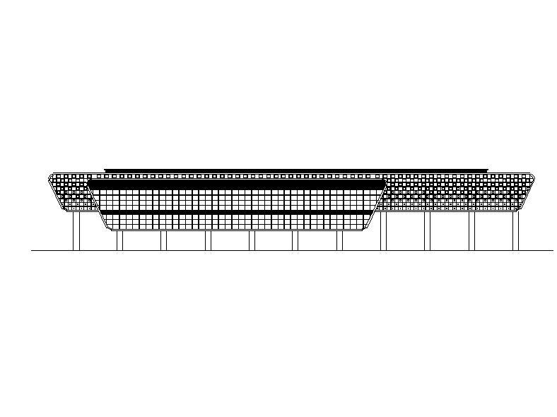 [浙江]高架三层岛式交通车站建筑施工图