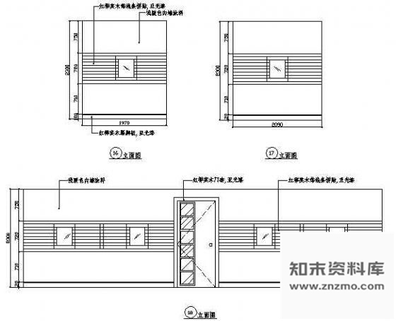 图块/节点棋牌室立面图9