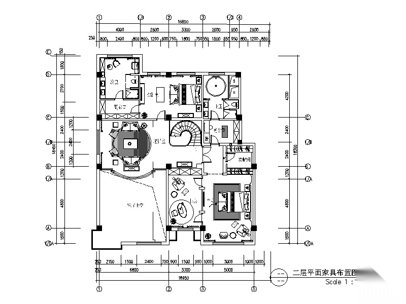 全套欧式古典豪宅设计CAD施工图（含效果图） 别墅