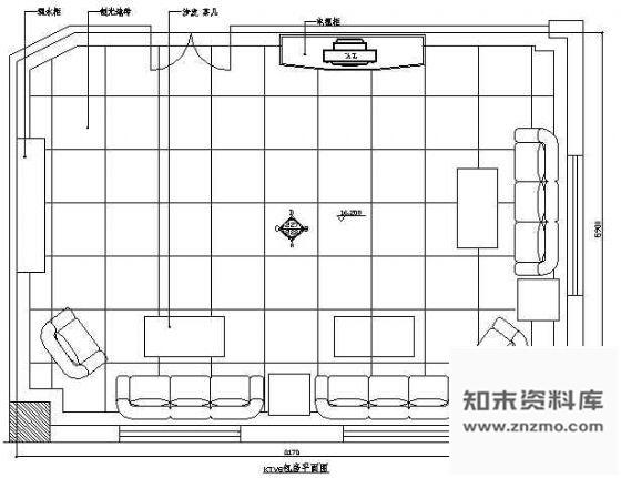 图块/节点KTV包房平面图2