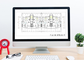 复式高层户型CAD 别墅