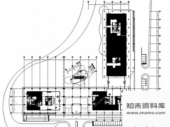 施工图南京新城核心区综合性高档现代展厅装修施工图