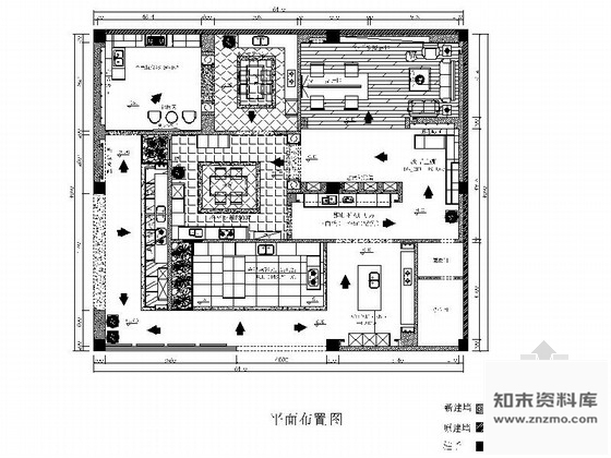 施工图广东某名品橱柜专卖店室内装修施工图