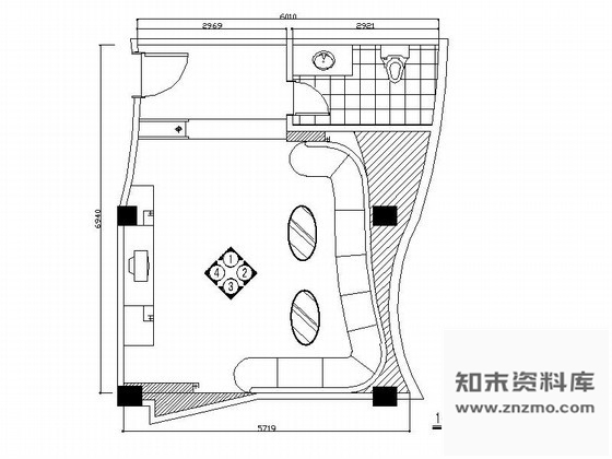 施工图魅力夜总会某包厢室内装修图