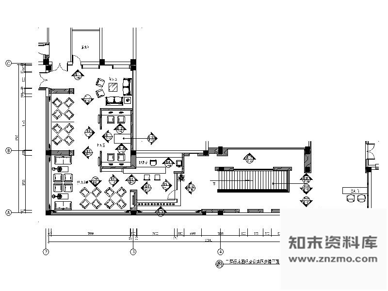 施工图某国际行政酒吧室内装修图