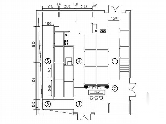 某瓷砖展厅瓷砖铺贴设计图