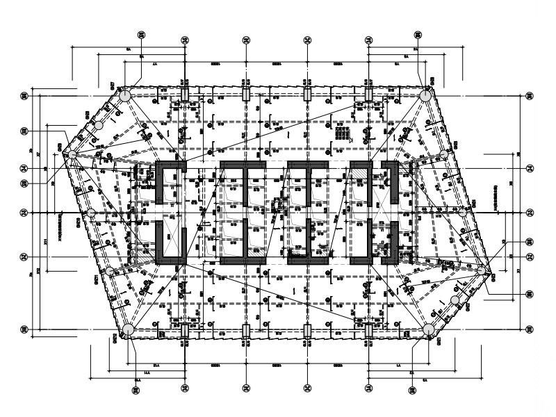 369m钢框架 混凝土核心筒 办公楼 施工图 建筑通用节点