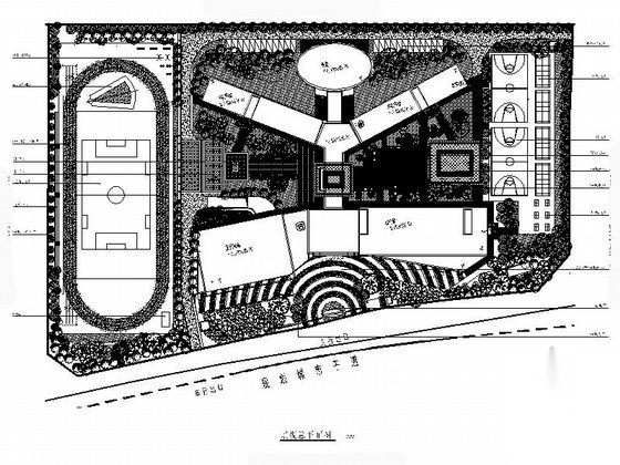 [重庆]小学景观绿化详细设计施工图（独家原创作品）