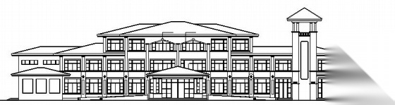 某三层小区会馆建筑扩初图