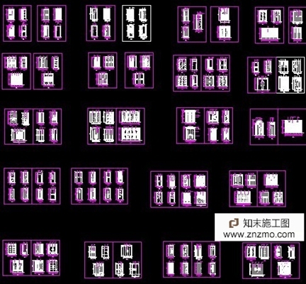 装饰门-标有详细的尺寸和材料 cad2007