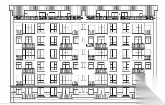 江西萍乡市 某六层复式洋房12号楼建筑施工图