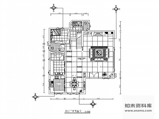 施工图四层别墅装修施工图