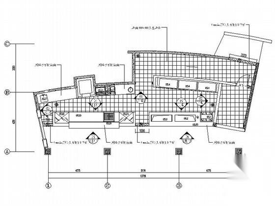 屋顶花园池畔餐厅设计施工图