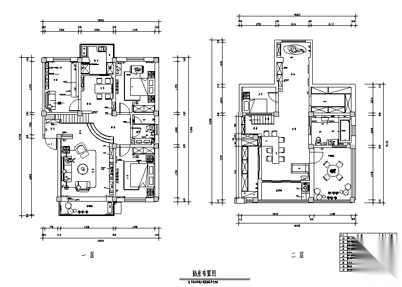 简美风格王府别墅设计施工图（附效果图）